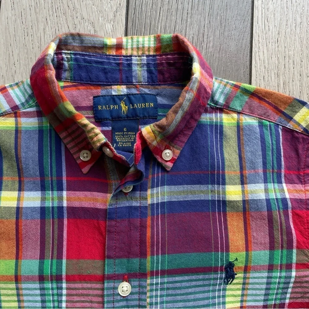 Ralph Lauren kids Multicolor Plaid Shirt